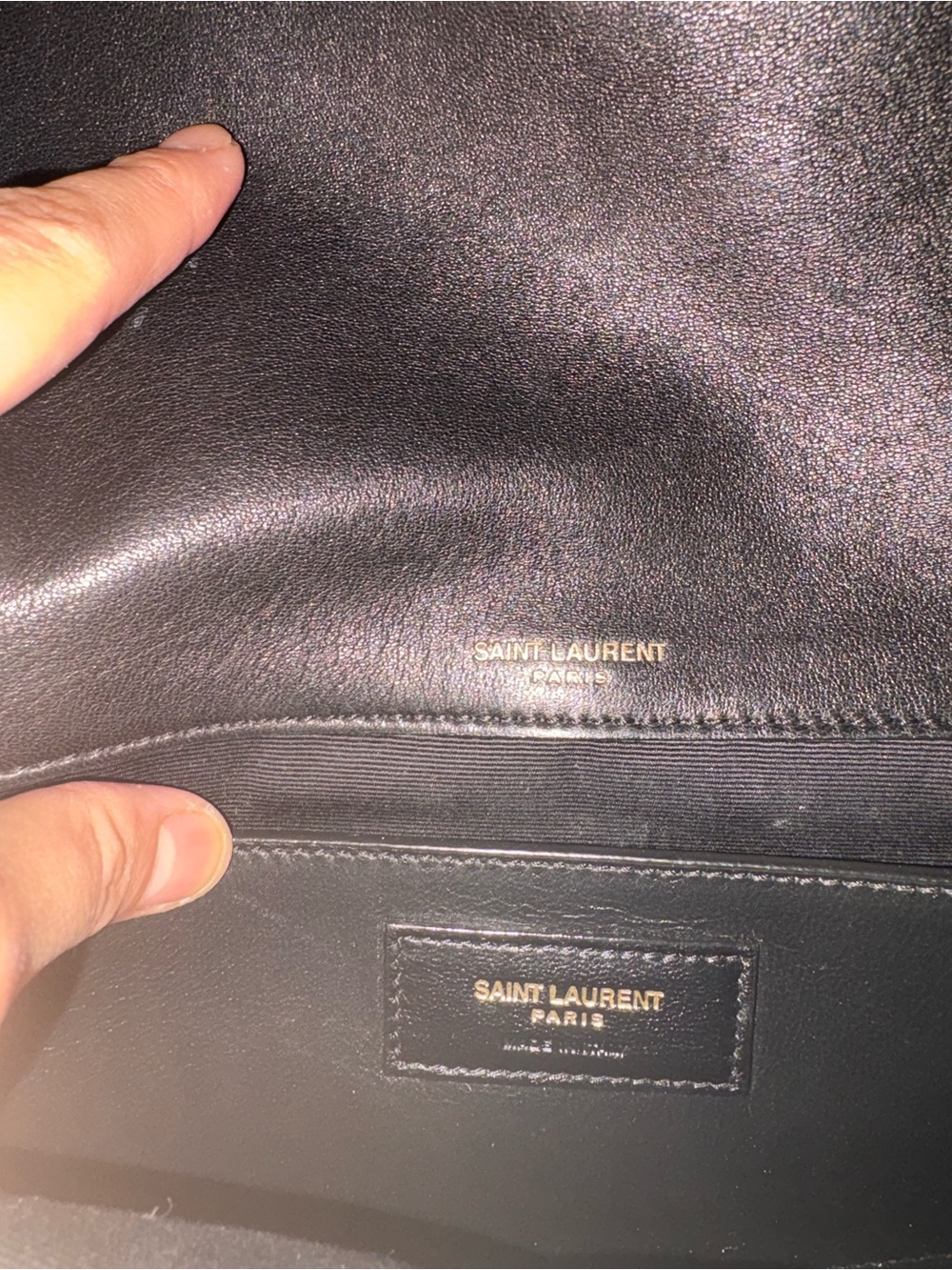 SAINT LAURENT NIKI BABY Black Leather Quilted Shoulder Bag with Gold Chain - Picture 7 of 13